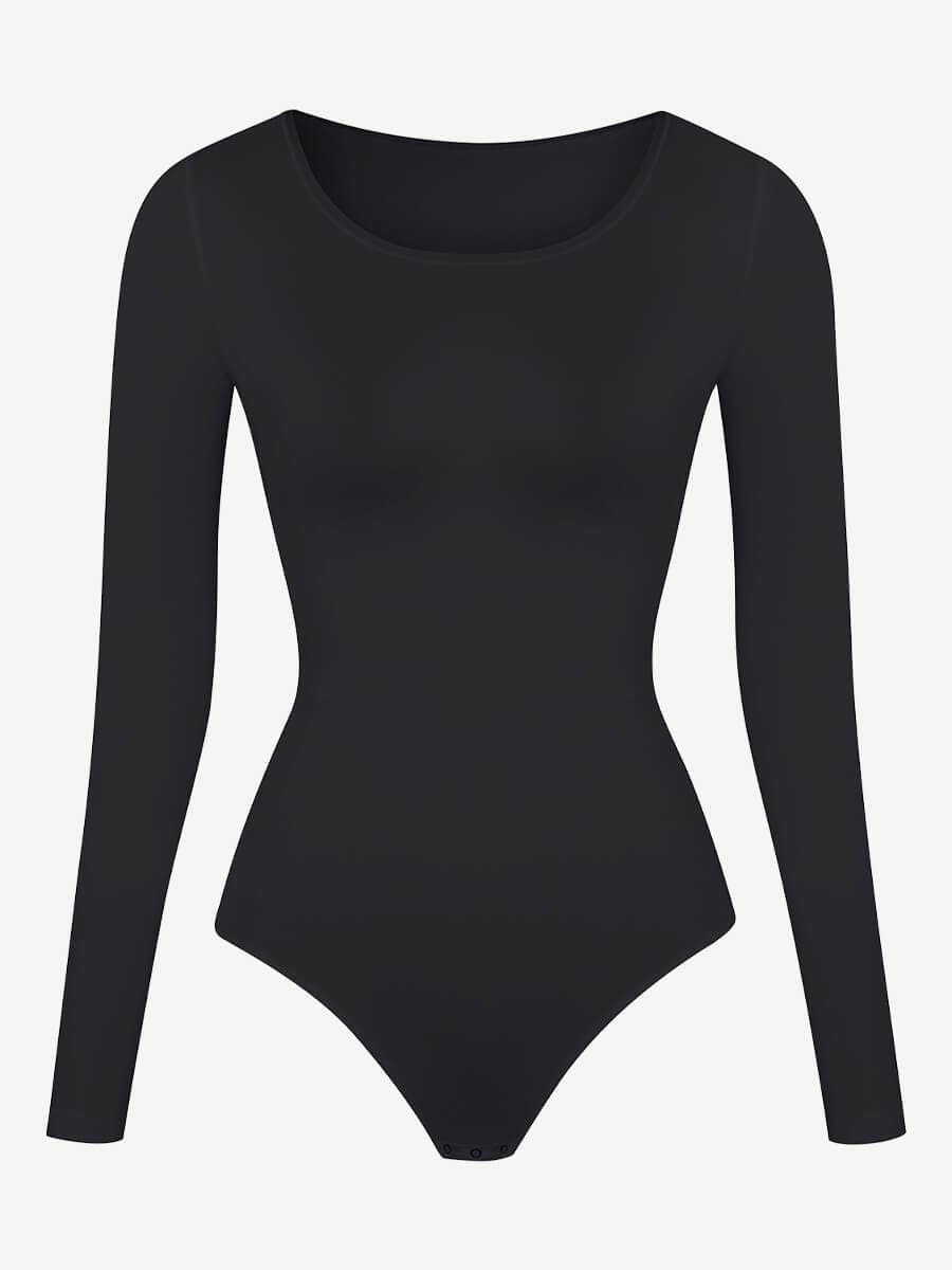 Seamless Bodysuit Long Sleeve Slim Corset Bodysuit