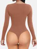 Seamless Bodysuit Long Sleeve Slim Corset Bodysuit