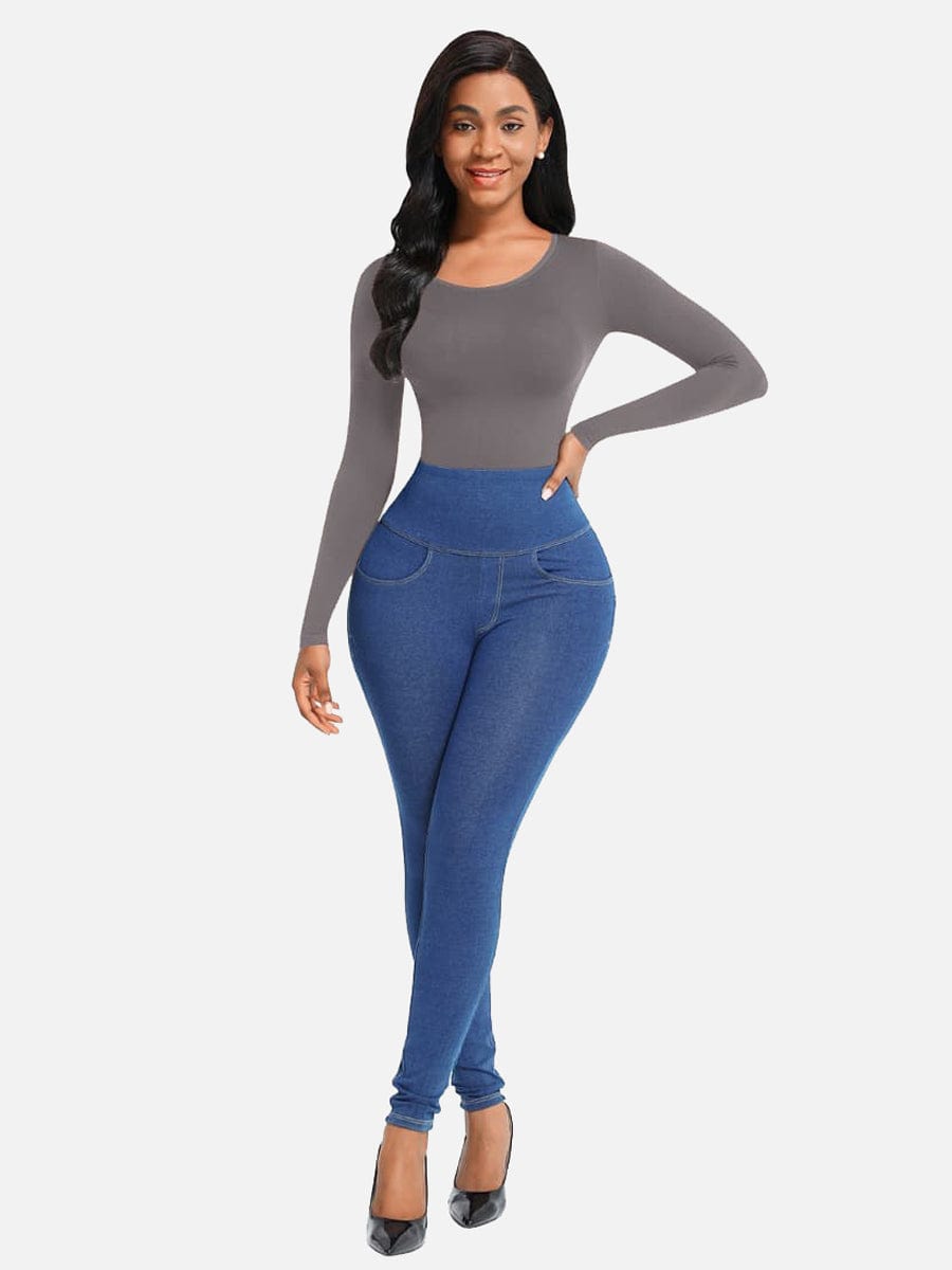 Seamless Bodysuit Long Sleeve Slim Corset Bodysuit