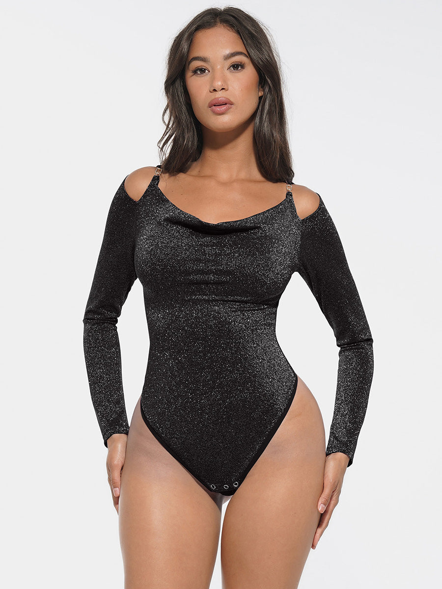 Shiny Draped Neck