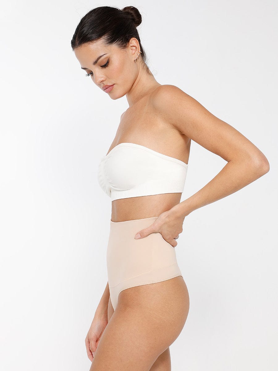 Seamless Strapless Wireless Bra with Removable Cup Pad