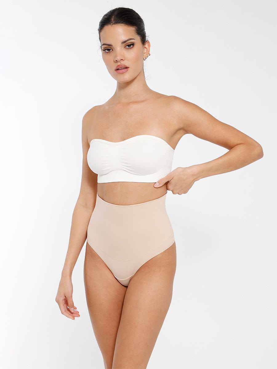 Seamless Strapless Wireless Bra with Removable Cup Pad