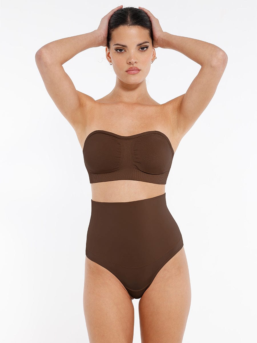 Seamless Strapless Wireless Bra with Removable Cup Pad