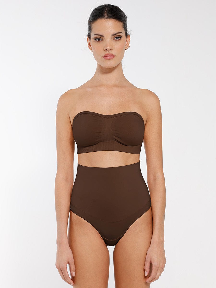 Seamless Strapless Wireless Bra with Removable Cup Pad