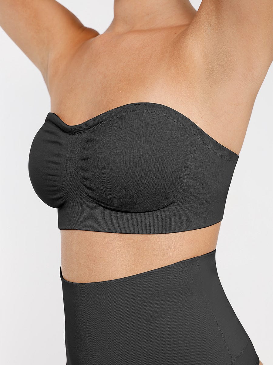 Seamless Strapless Wireless Bra with Removable Cup Pad