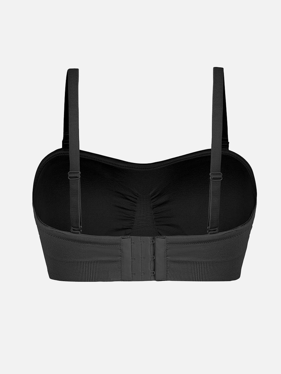 Seamless Strapless Wireless Bra with Removable Cup Pad