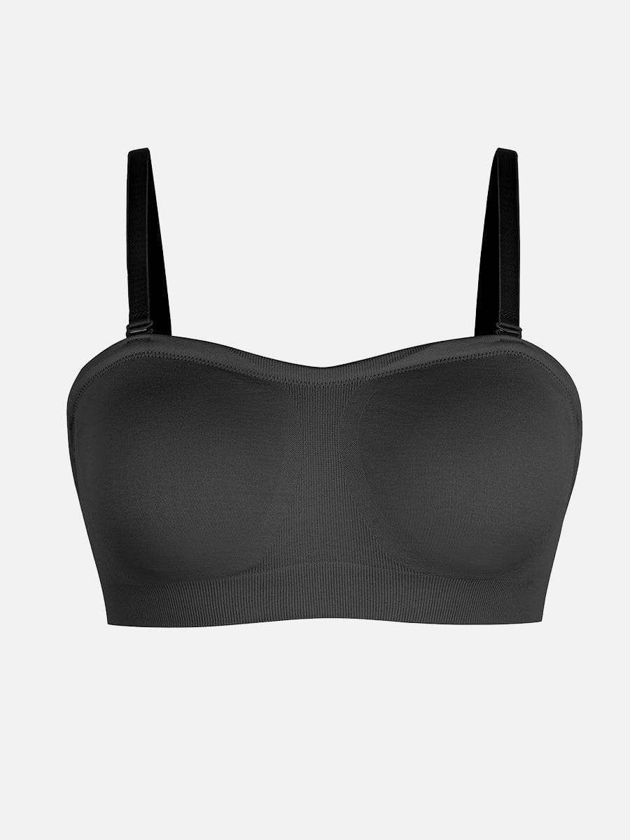 Seamless Strapless Wireless Bra with Removable Cup Pad