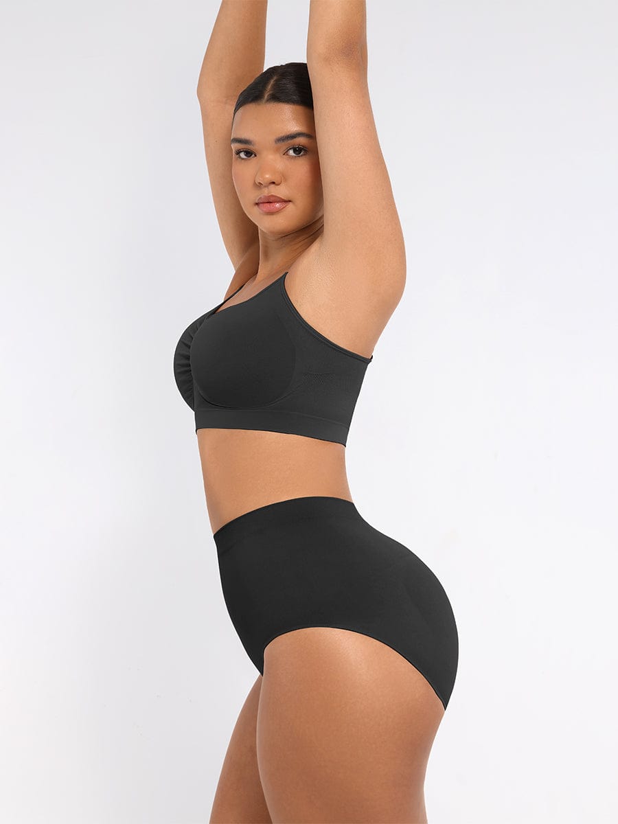 Seamless High-Waist Antibacterial Peach Hip Brief