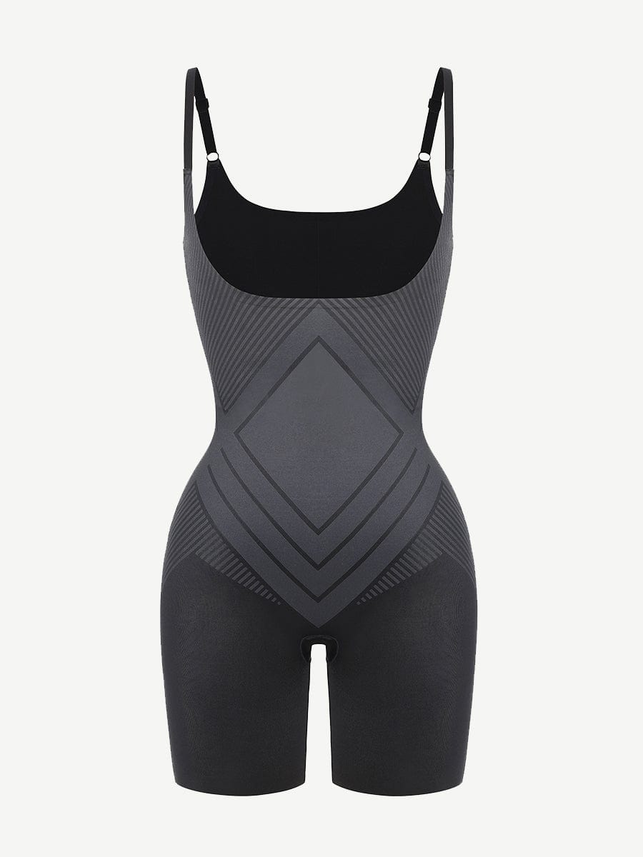 Liquid Open-Bust Mid-Thigh Shaping Boyshort Shapewear