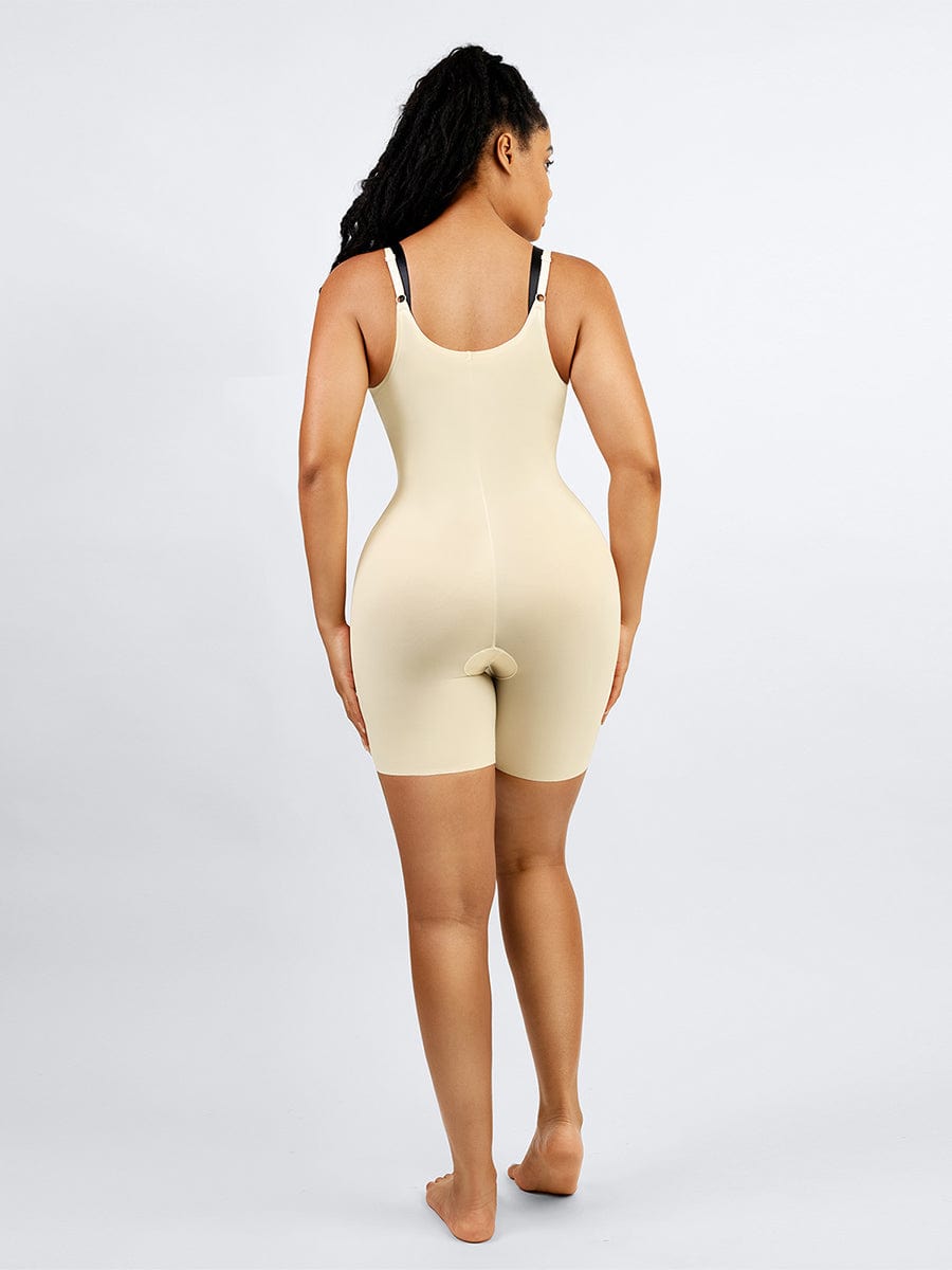 Liquid Open-Bust Mid-Thigh Shaping Boyshort Shapewear