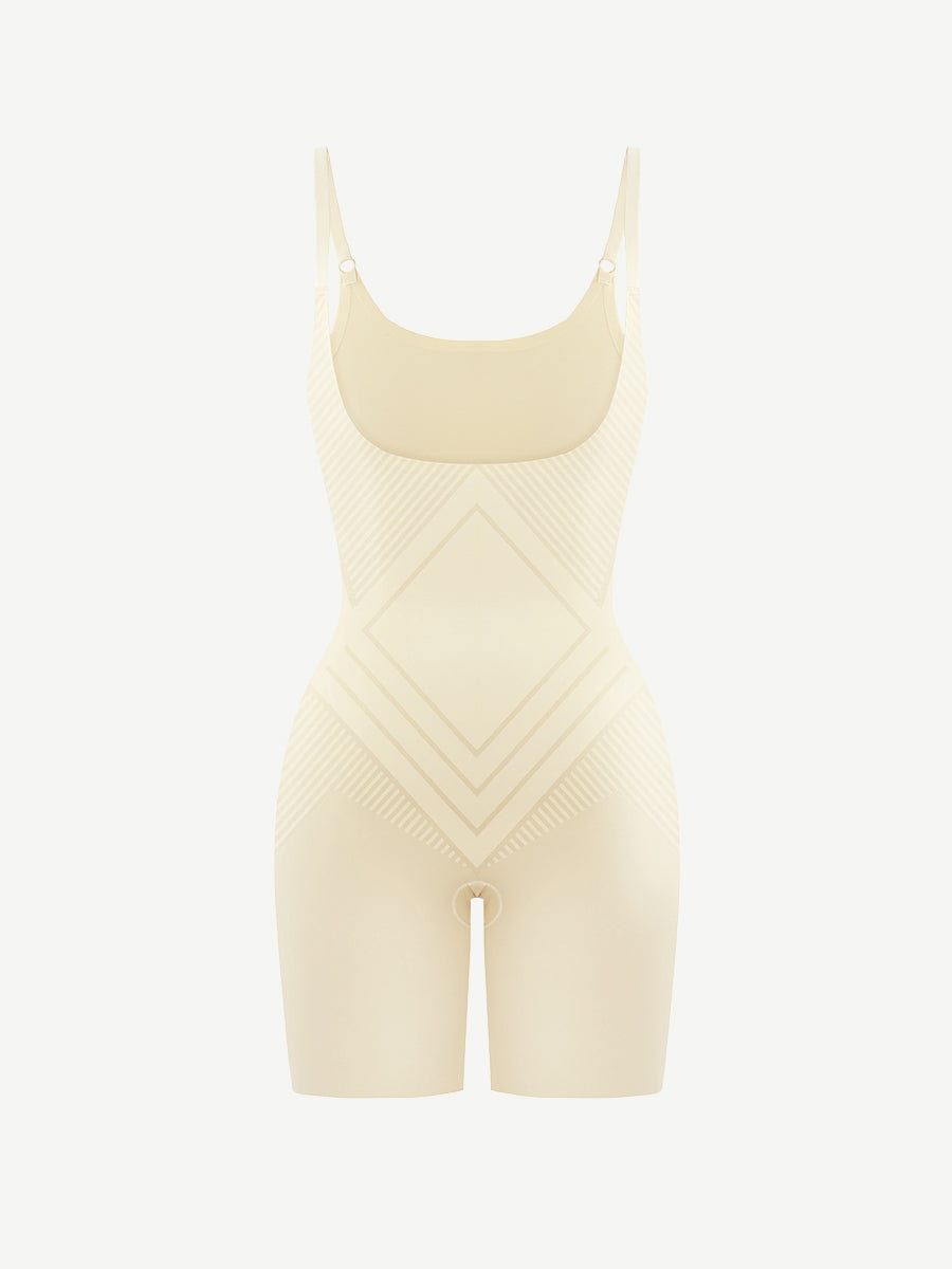 Liquid Open-Bust Mid-Thigh Shaping Boyshort Shapewear