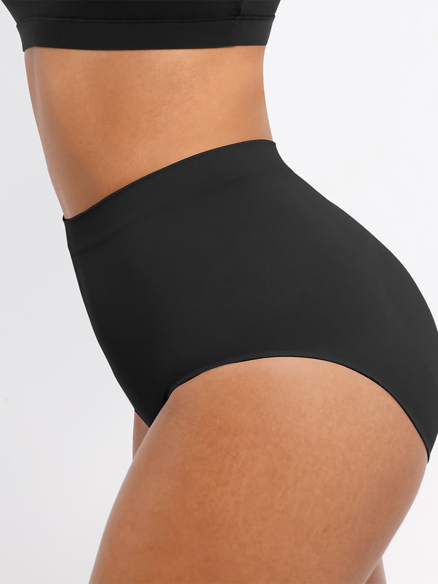 Seamless High-Waist Antibacterial Peach Hip Brief