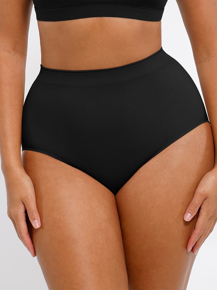 Seamless High-Waist Antibacterial Peach Hip Brief