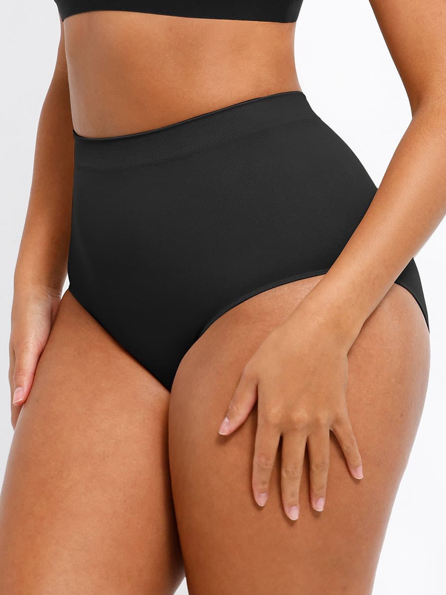 Seamless High-Waist Antibacterial Peach Hip Brief