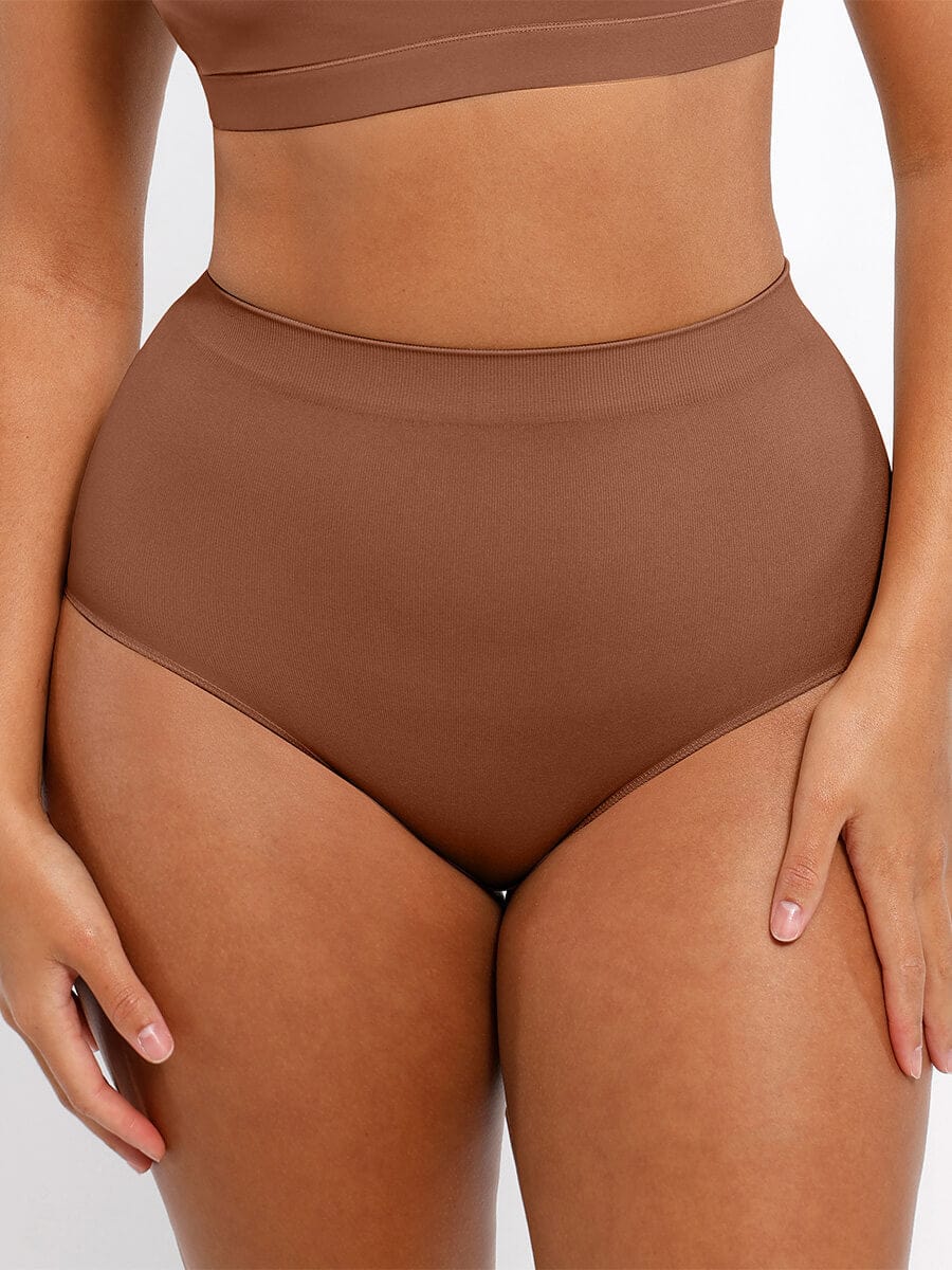Seamless High-Waist Peach Hip Brief