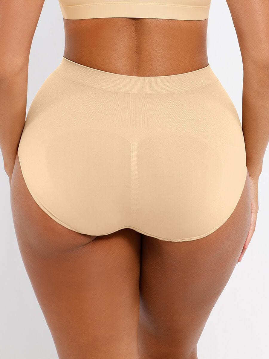 Seamless High-Waist Peach Hip Brief