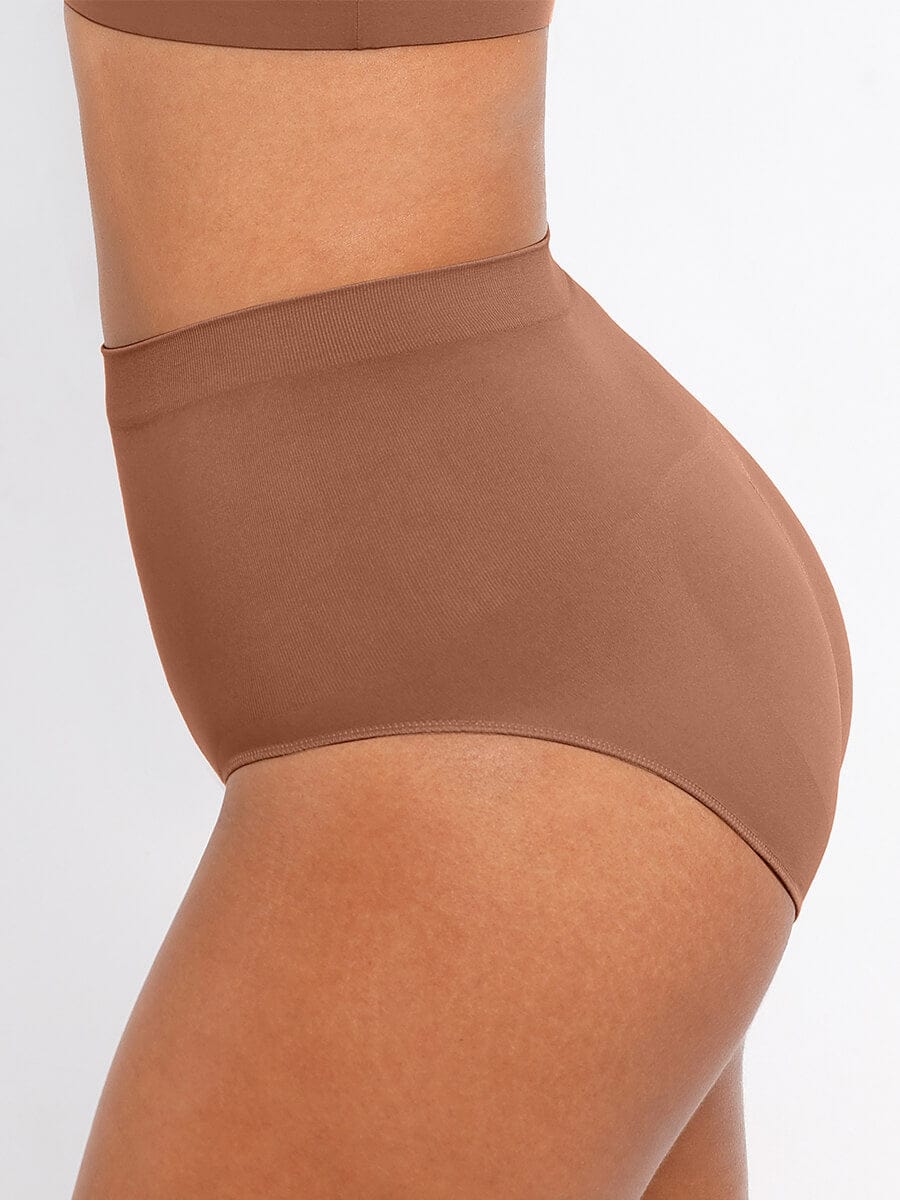 Seamless High-Waist Antibacterial Peach Hip Brief
