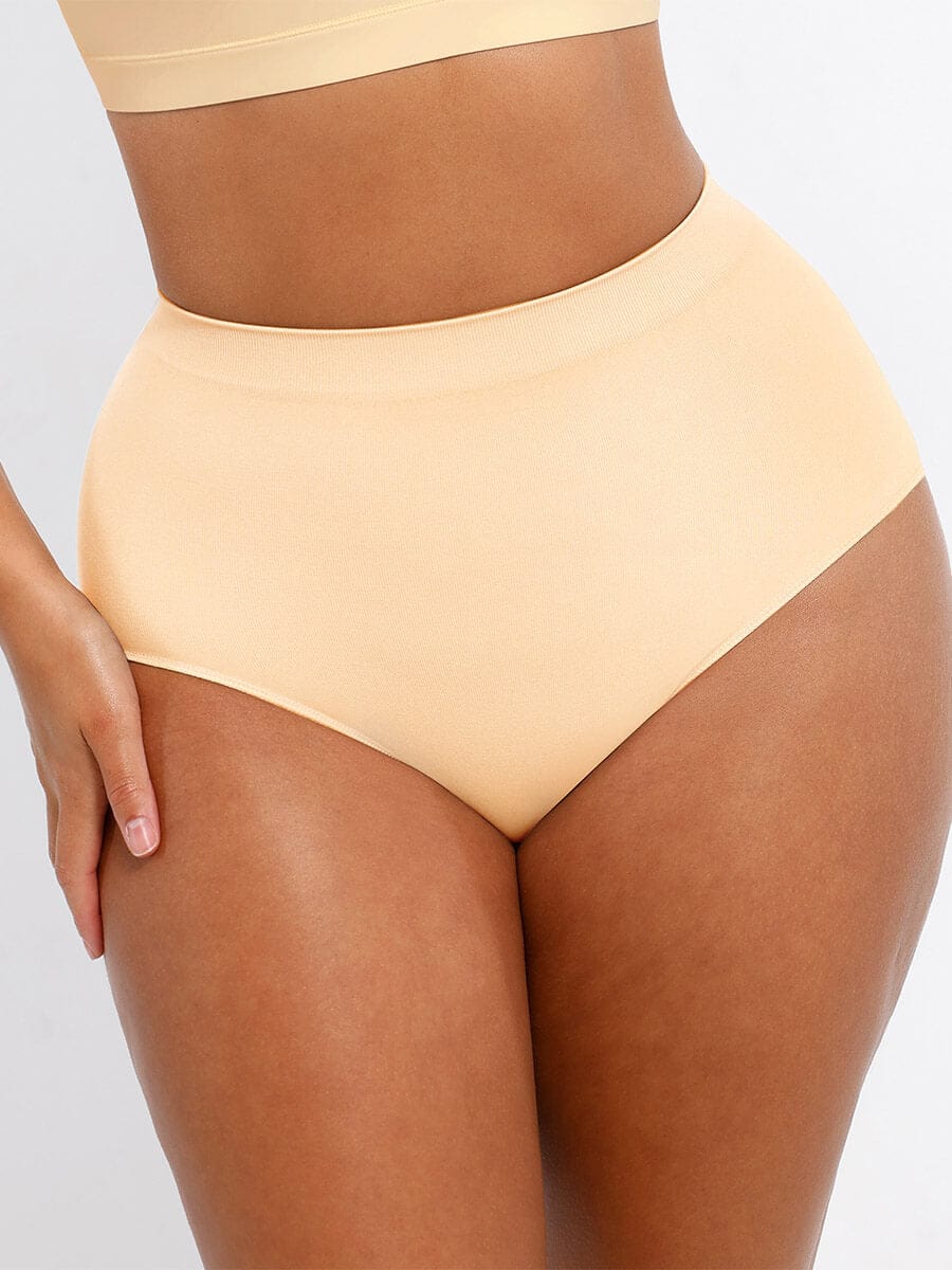 Seamless High-Waist Peach Hip Brief