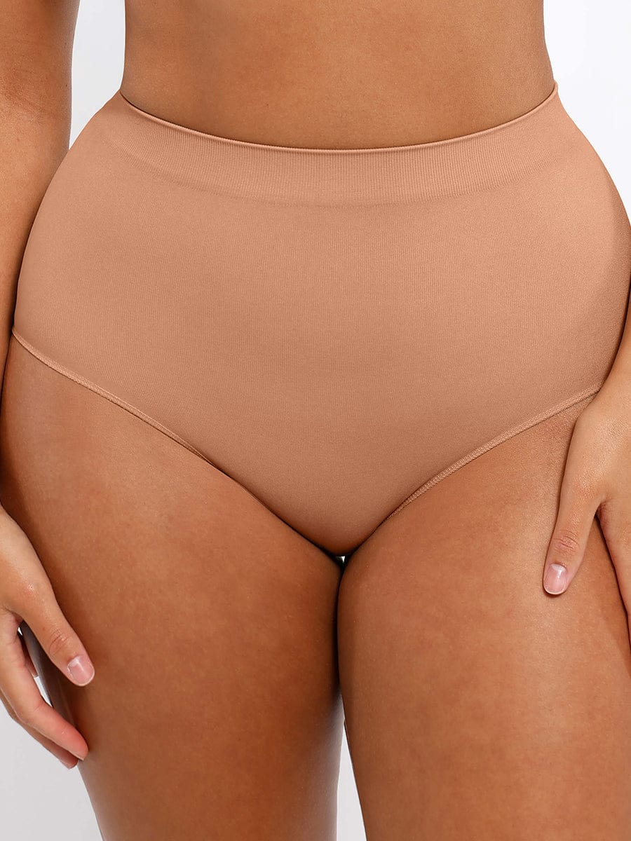 Seamless High-Waist Antibacterial Peach Hip Brief