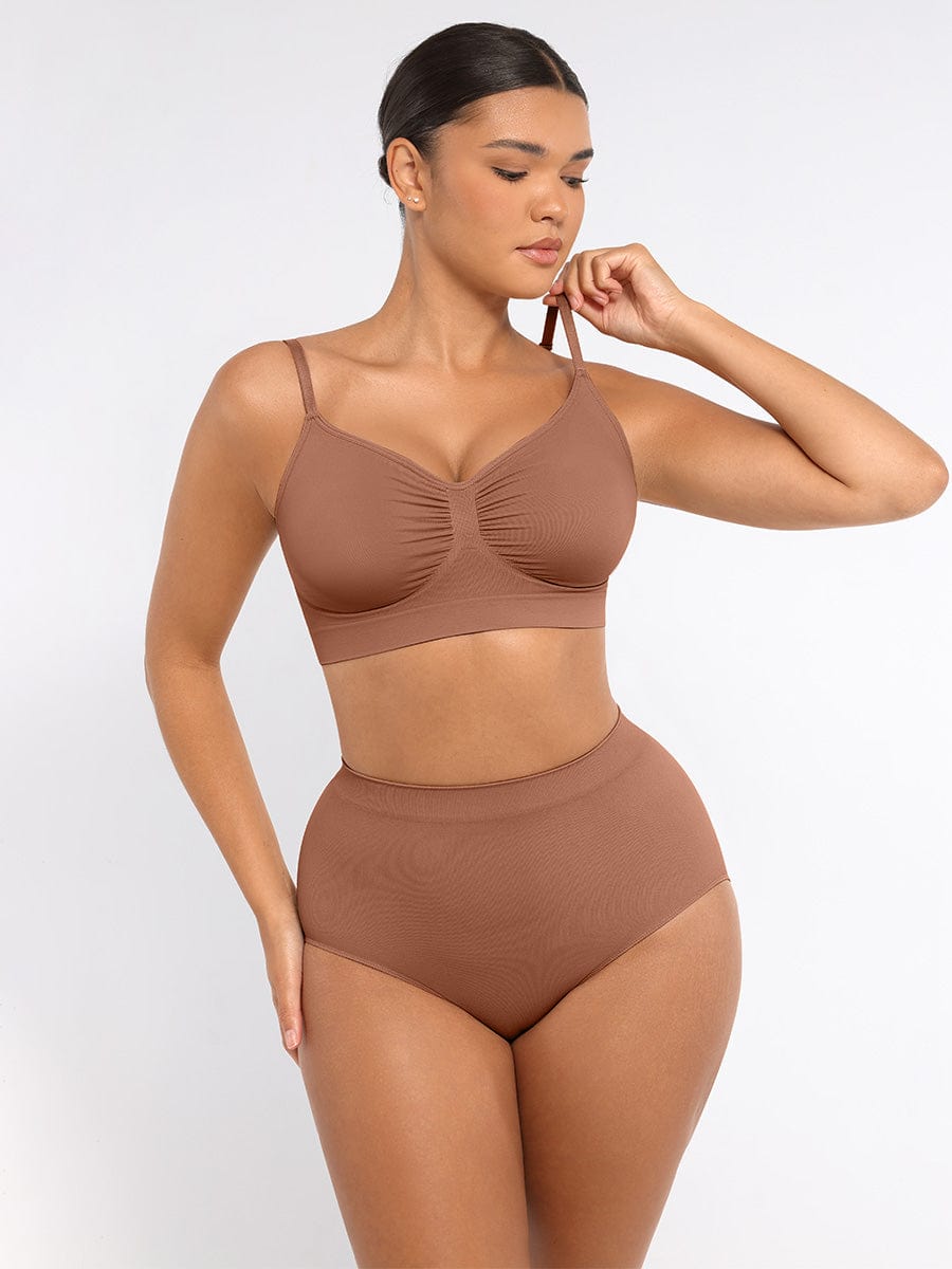 Seamless High-Waist Antibacterial Peach Hip Brief