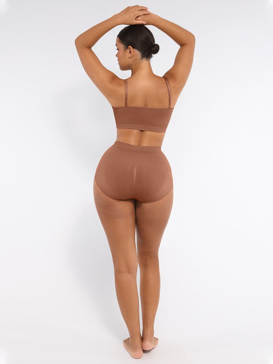 Seamless High-Waist Peach Hip Brief