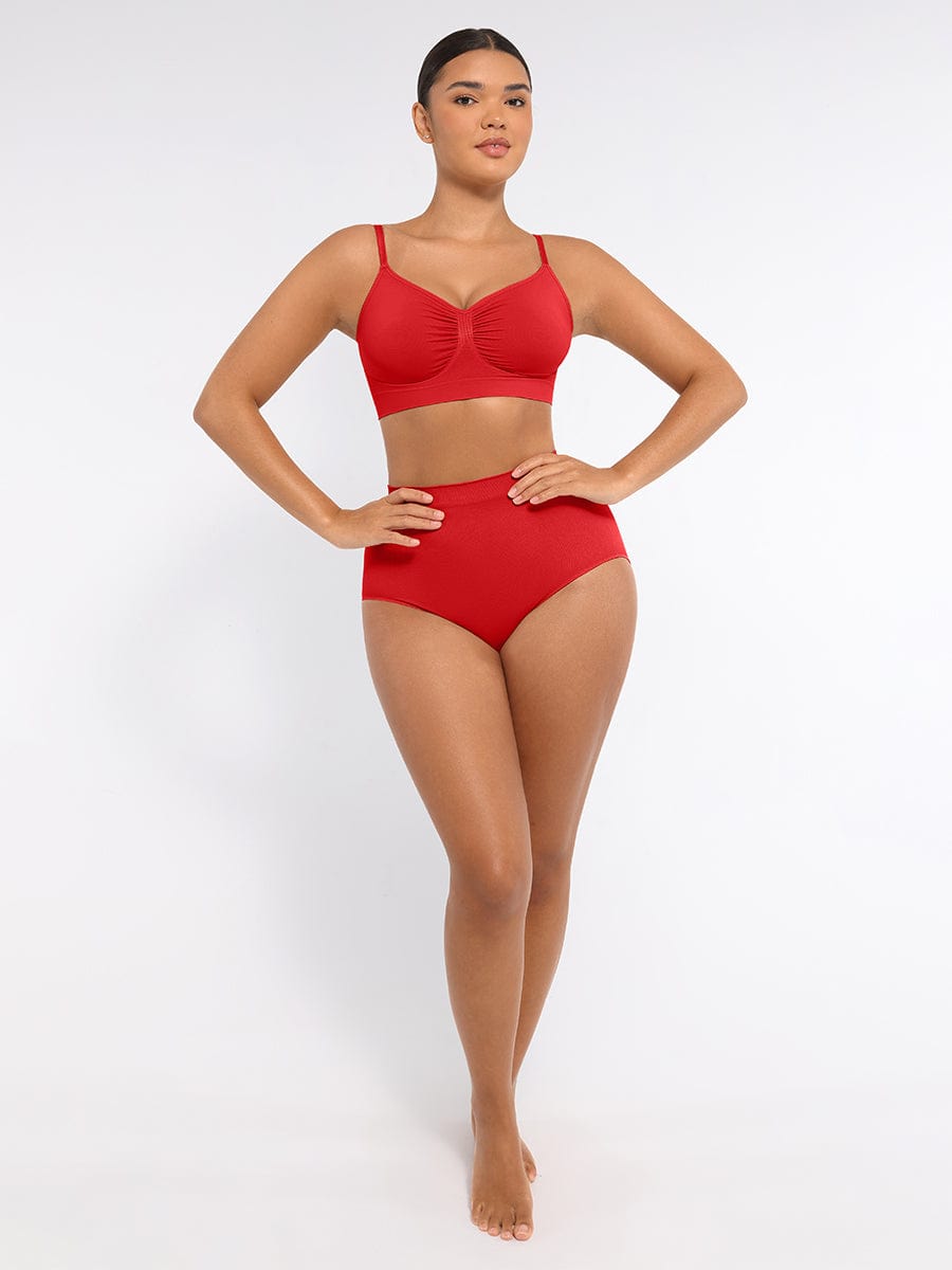 Seamless High-Waist Antibacterial Peach Hip Brief