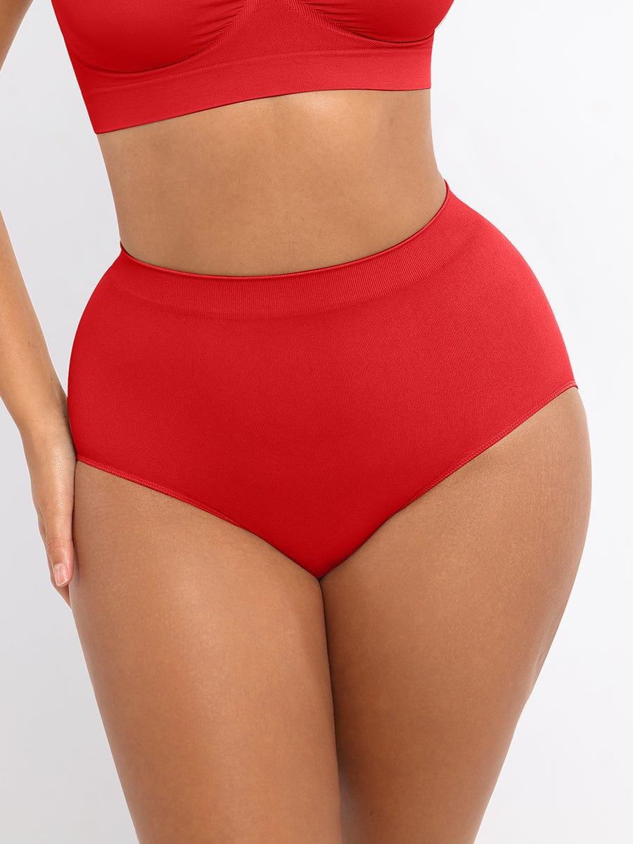 Seamless High-Waist Antibacterial Peach Hip Brief
