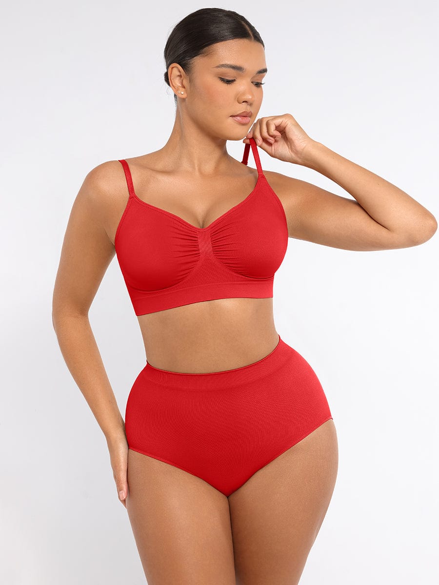Seamless High-Waist Antibacterial Peach Hip Brief