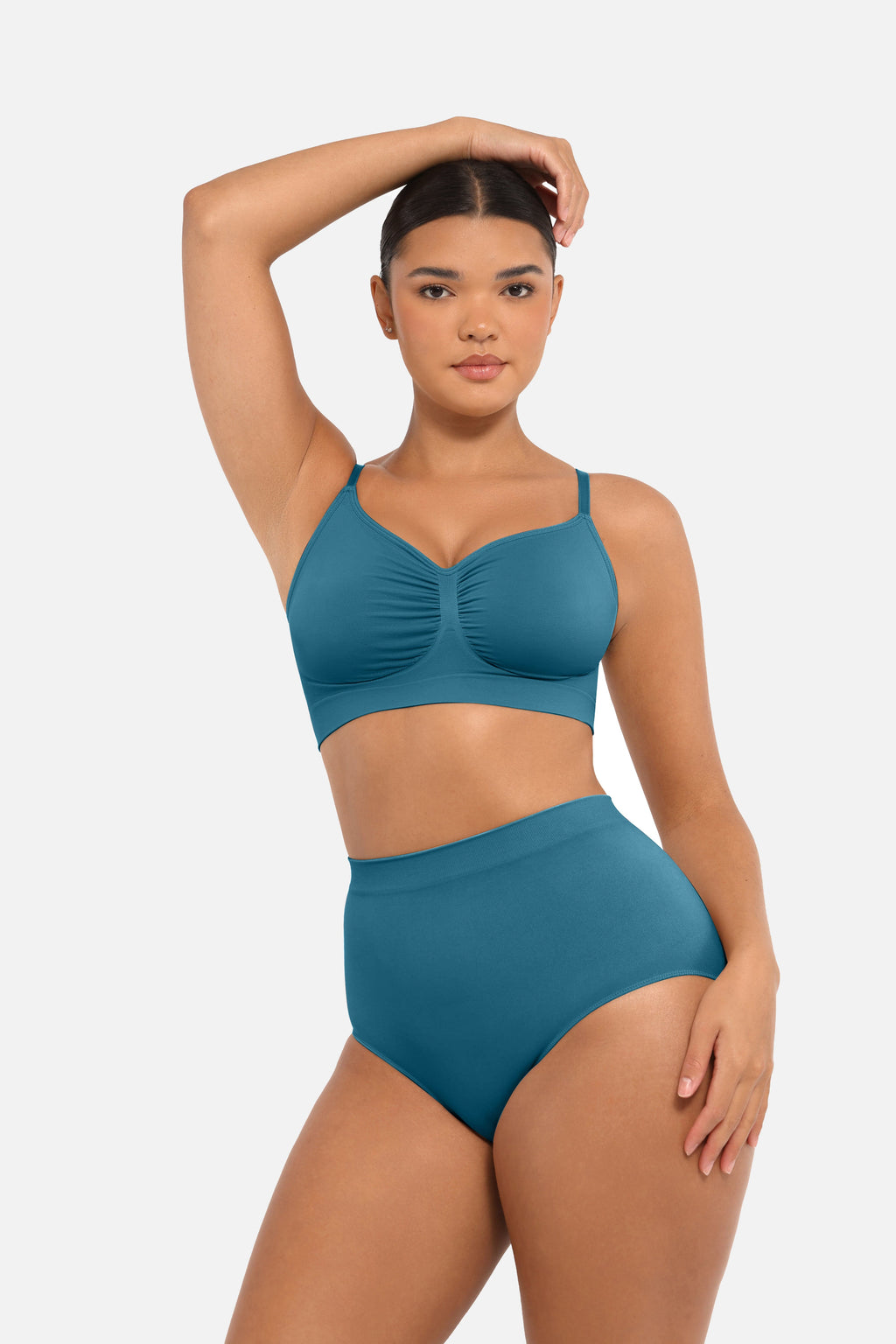 Seamless High-Waist Antibacterial Peach Hip Brief