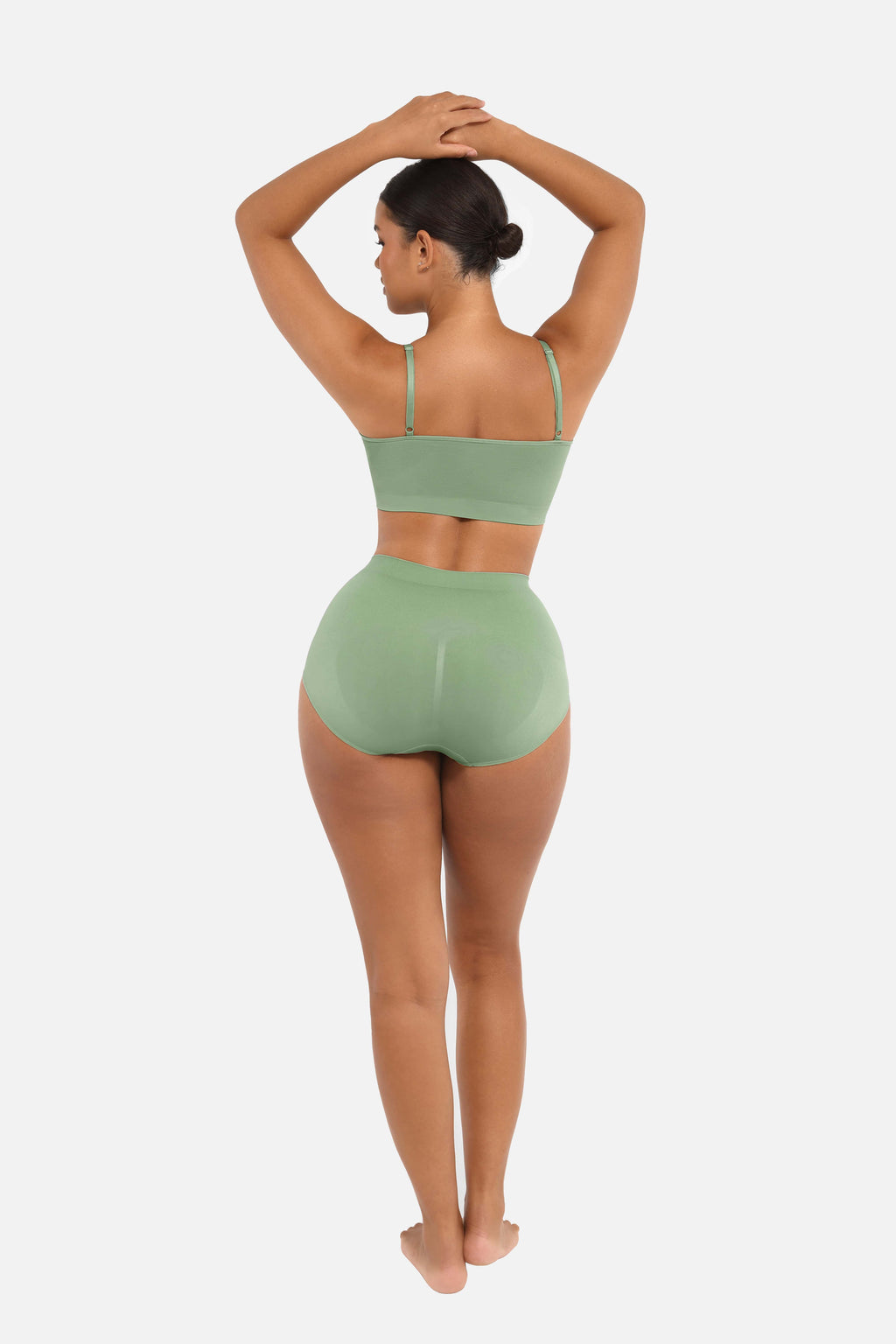 Seamless High-Waist Antibacterial Peach Hip Brief