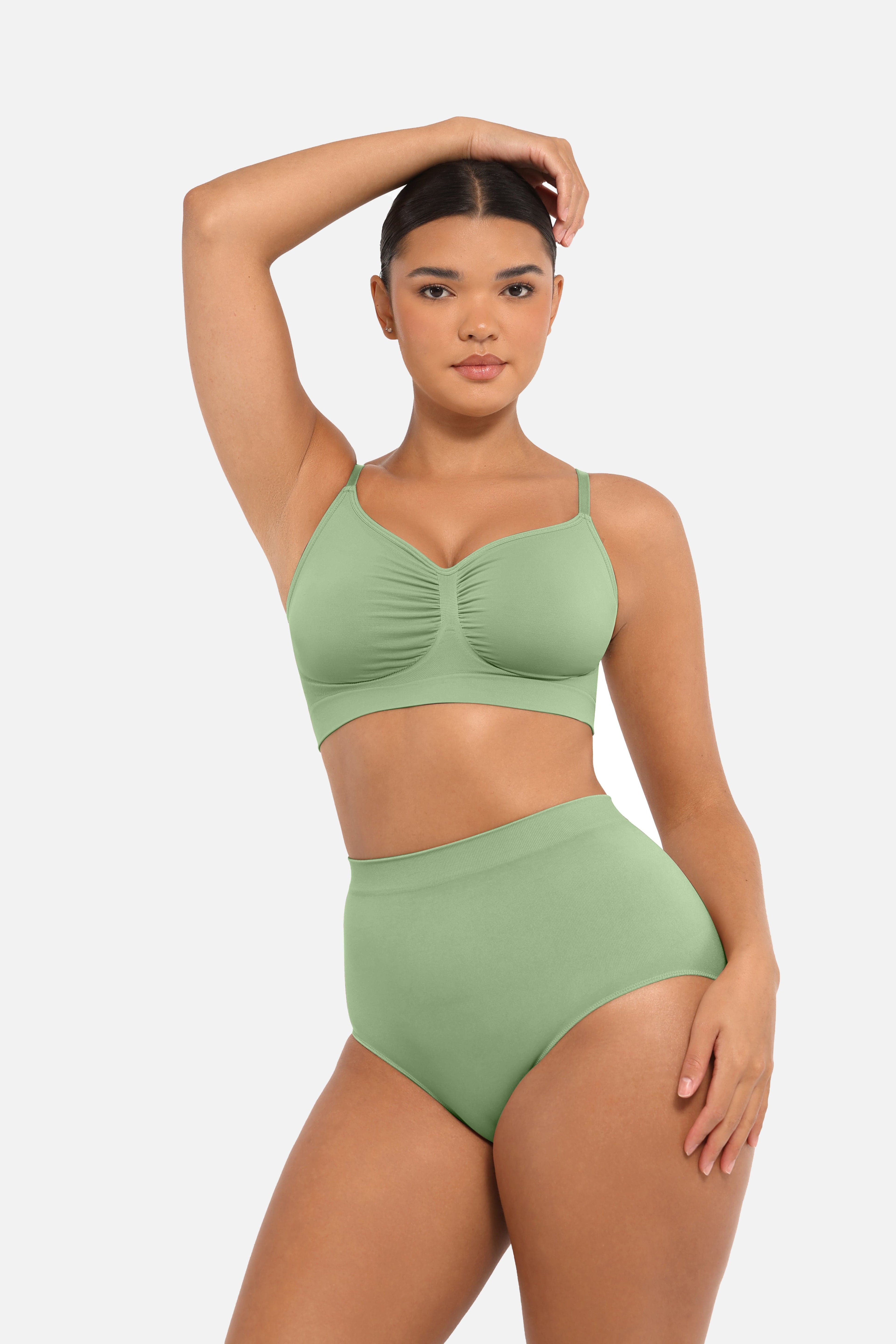 Seamless High-Waist Antibacterial Peach Hip Brief