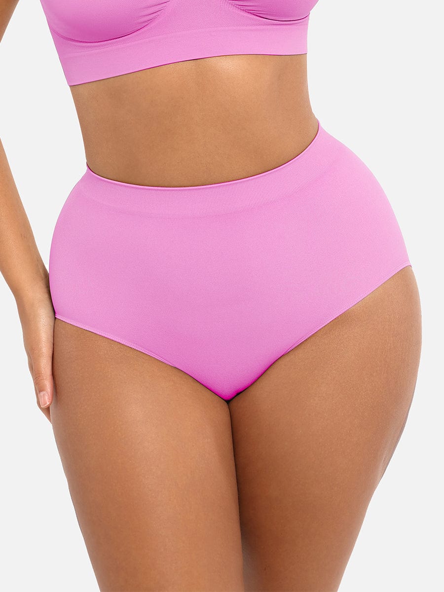 Seamless High-Waist Antibacterial Peach Hip Brief