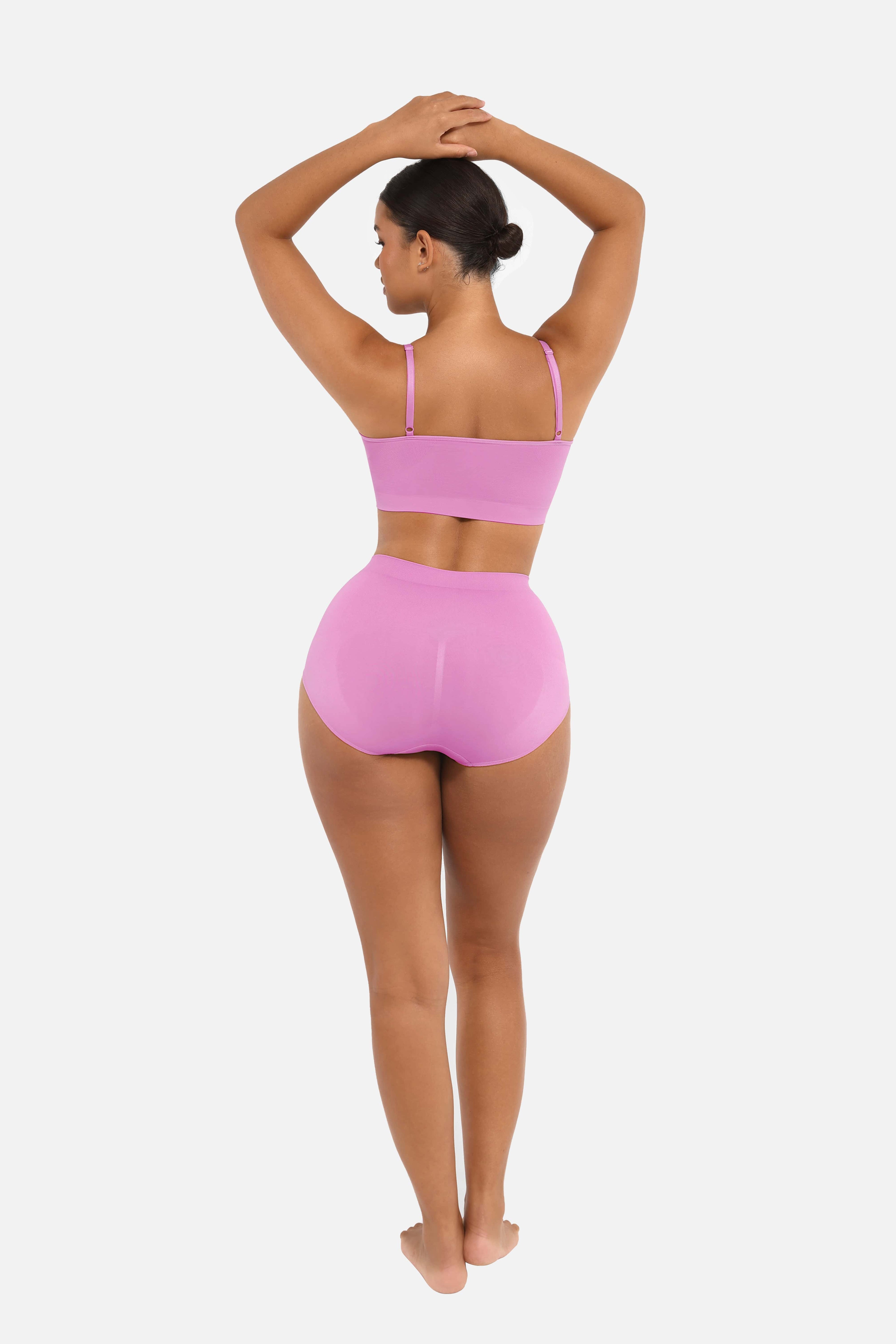 Seamless High-Waist Antibacterial Peach Hip Brief