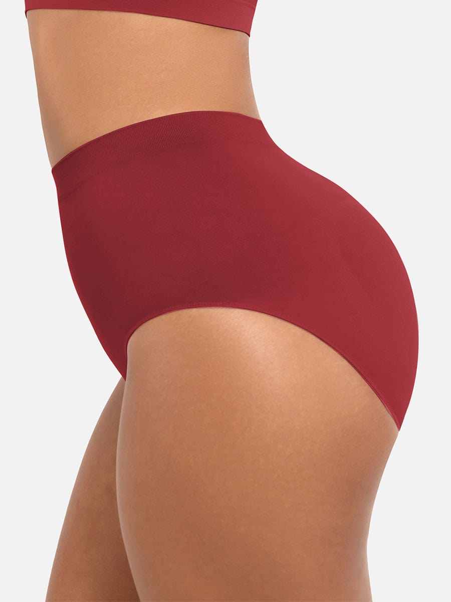 Seamless High-Waist Antibacterial Peach Hip Brief