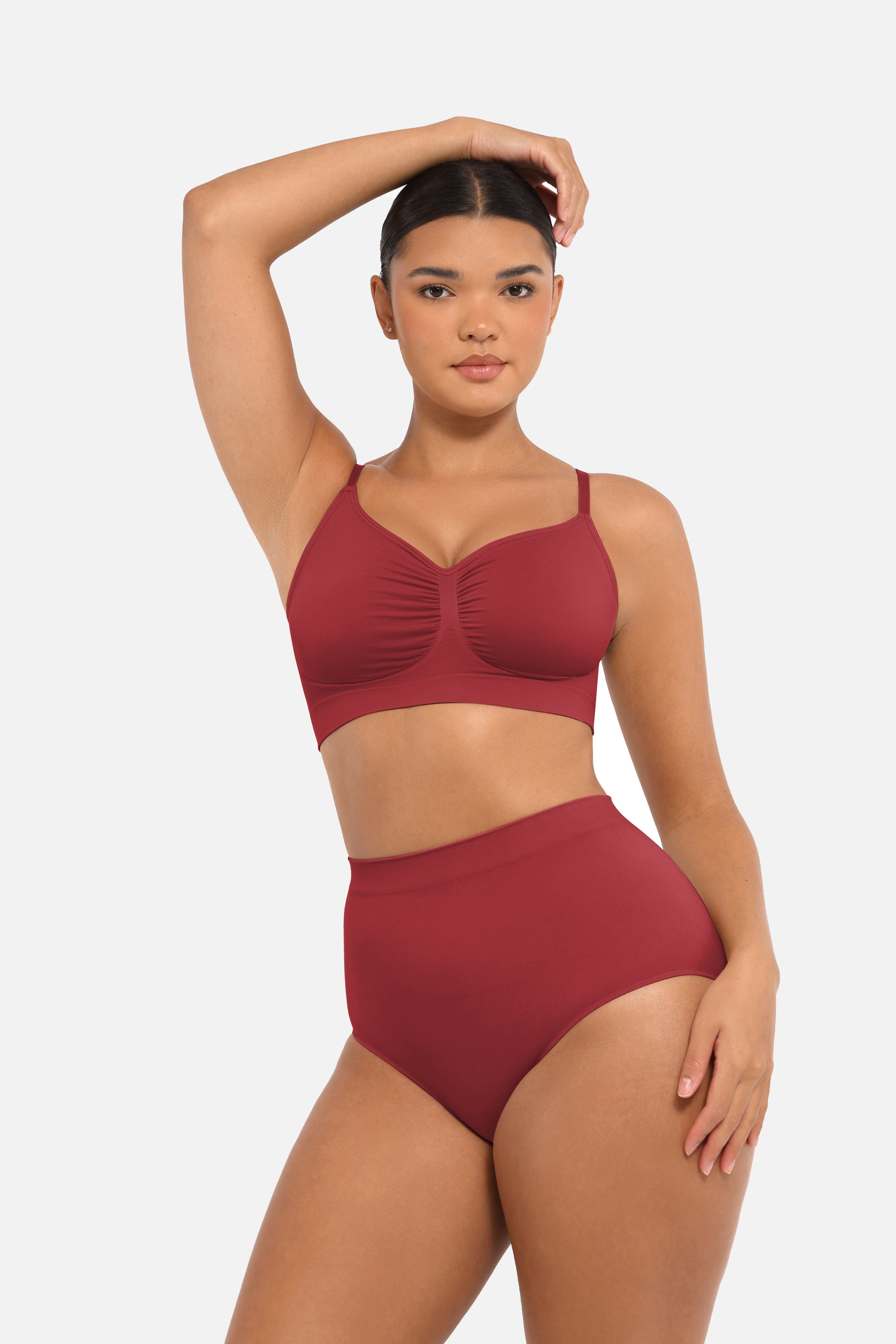 Seamless High-Waist Antibacterial Peach Hip Brief