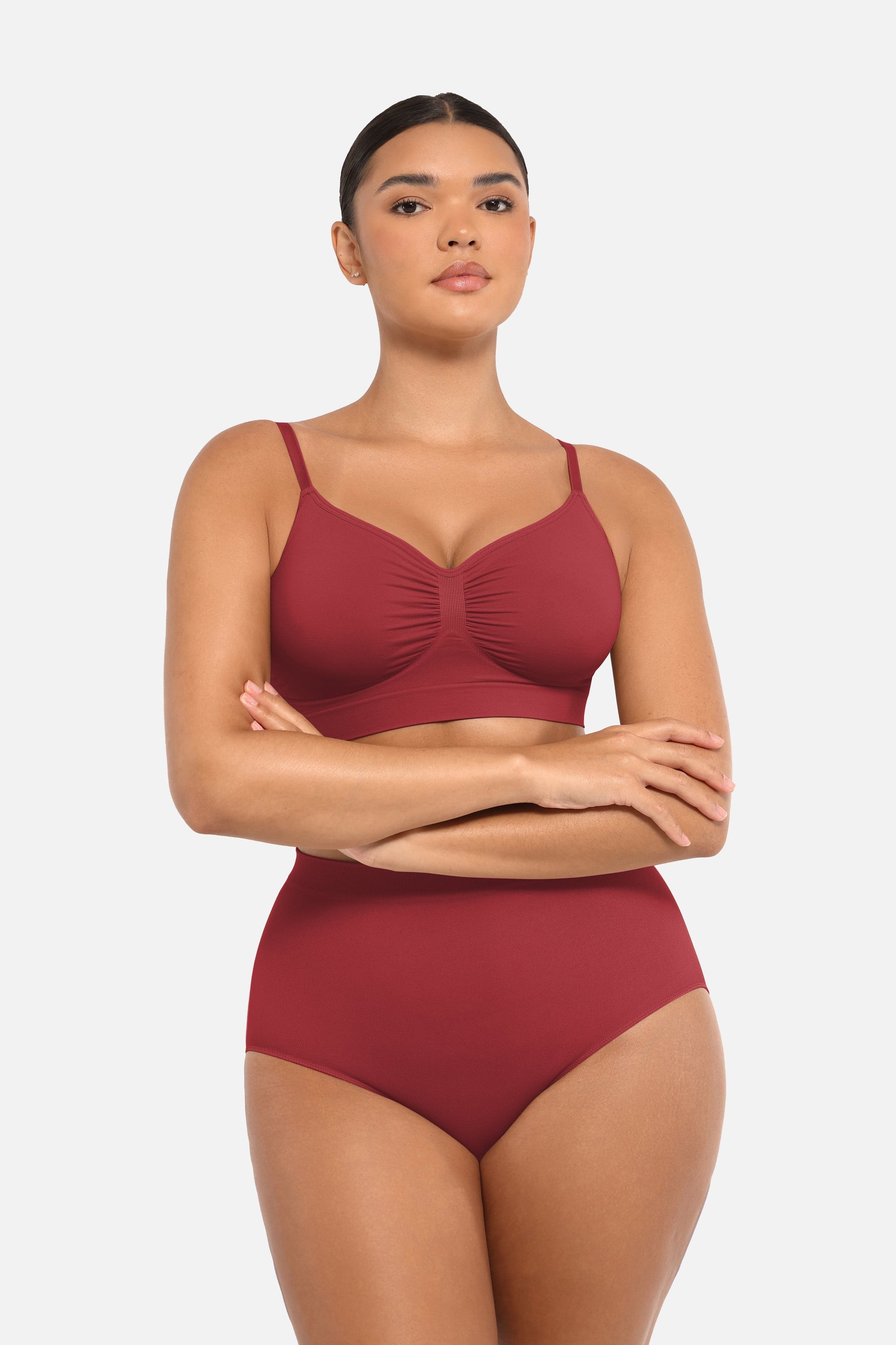 Seamless High-Waist Peach Hip Brief