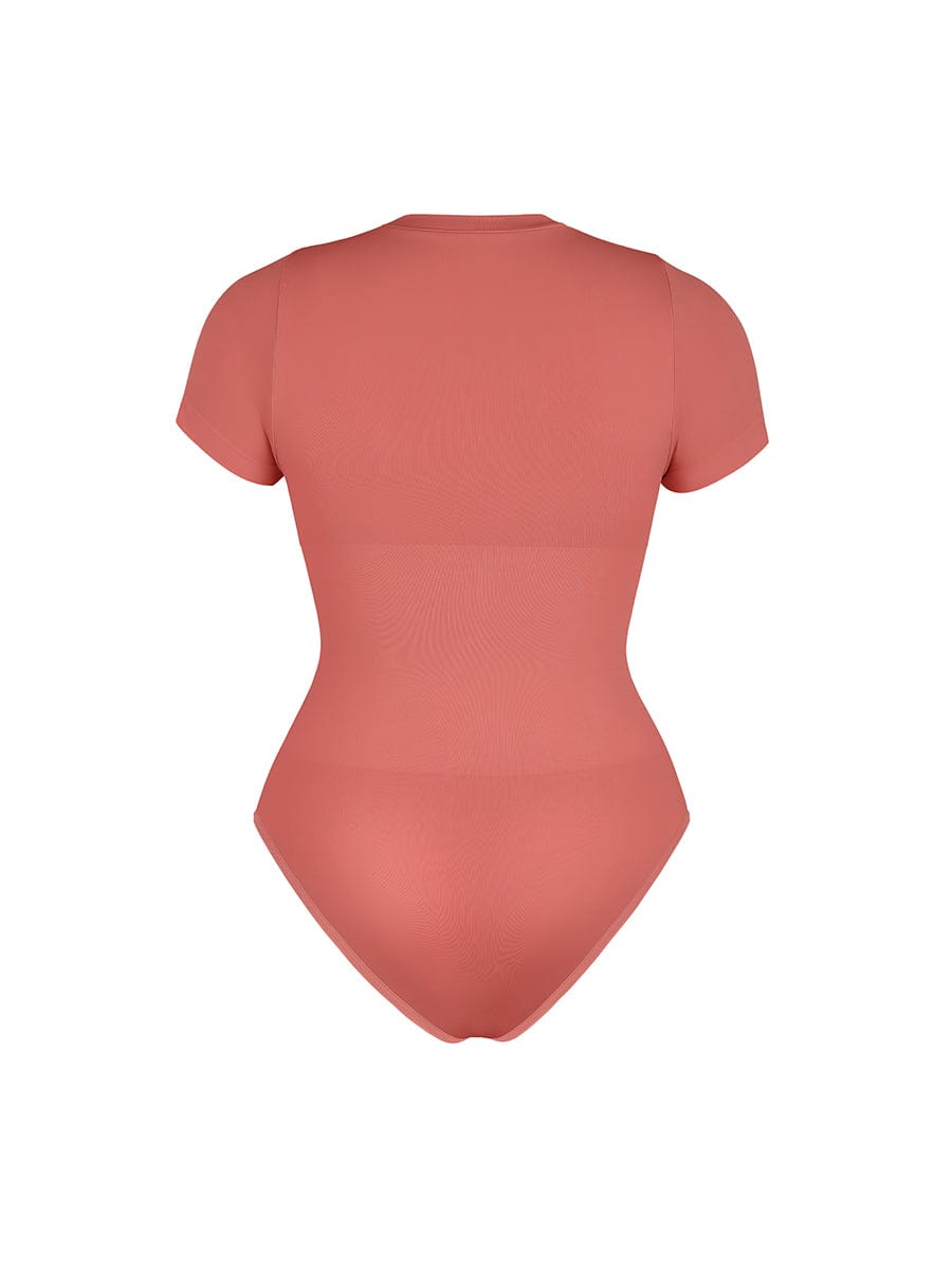 Seamless Short Sleeve Shaping Hip Bodysuit