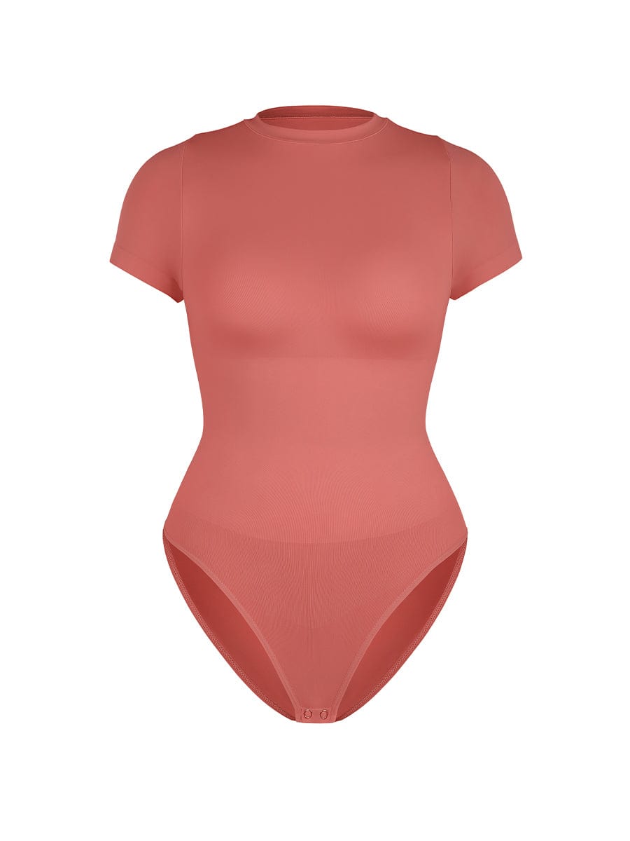 Seamless Short Sleeve Shaping Hip Bodysuit