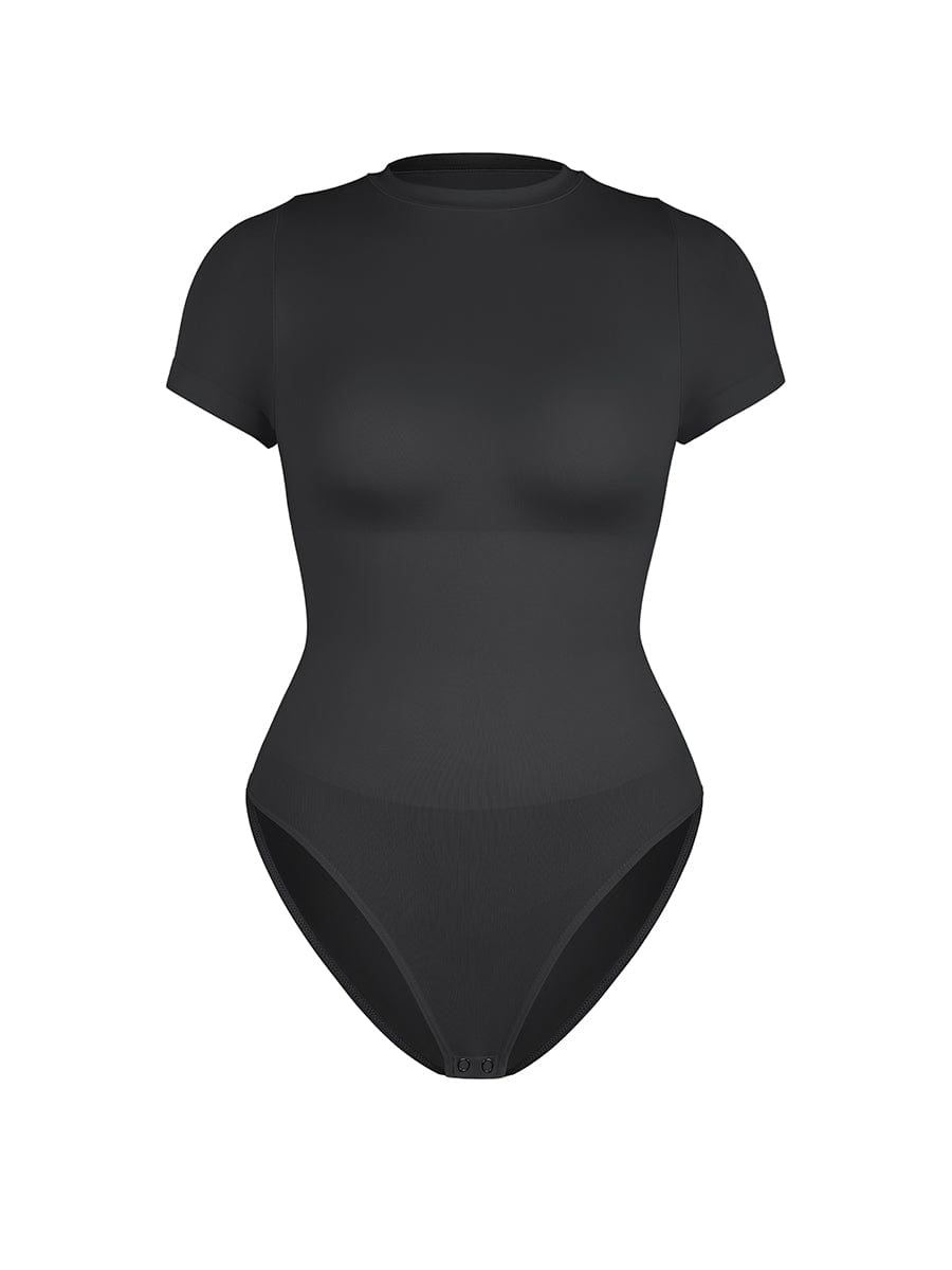 Seamless Short Sleeve Shaping Hip Bodysuit