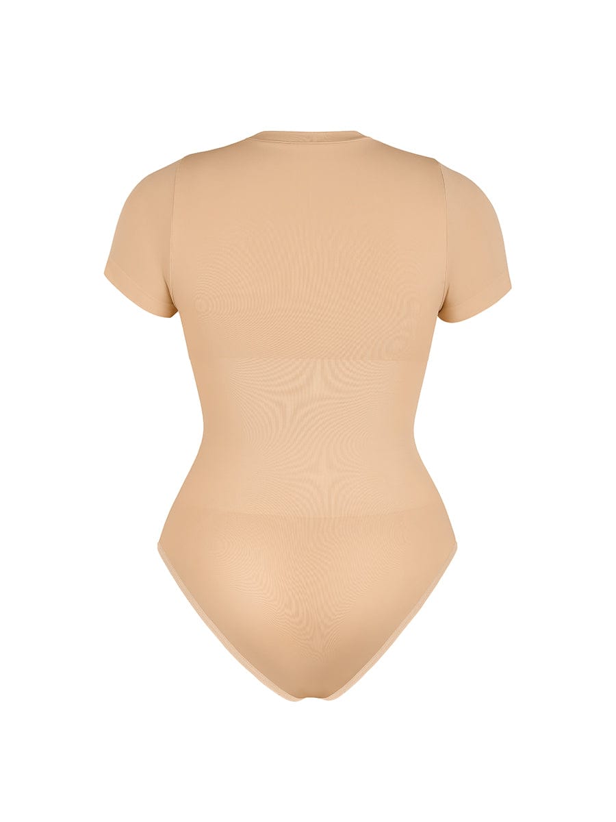 Seamless Short Sleeve Shaping Hip Bodysuit