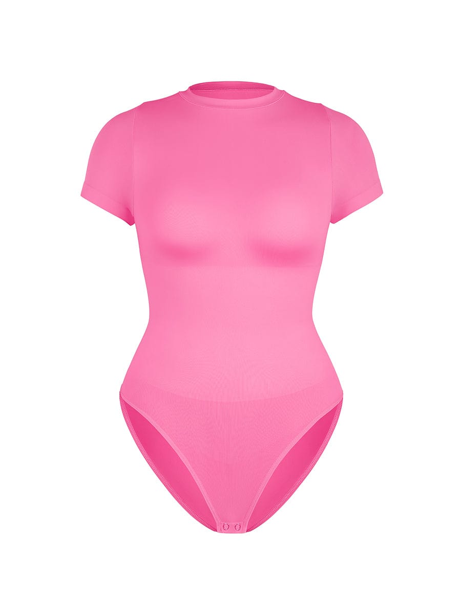 Seamless Short Sleeve Shaping Hip Bodysuit