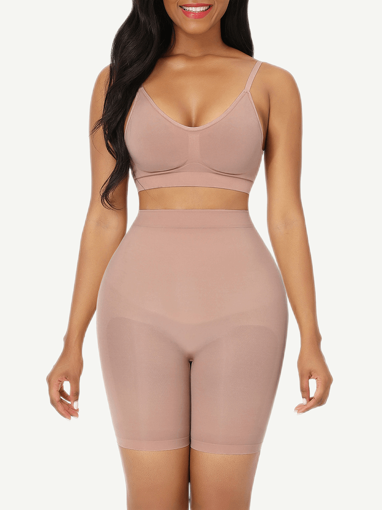 High Waist Seamless Scultp Butt Lifter Shorts