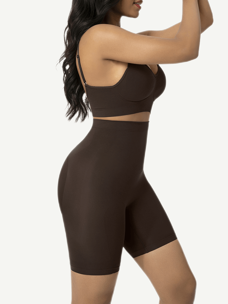 High Waist Seamless Scultp Butt Lifter Shorts