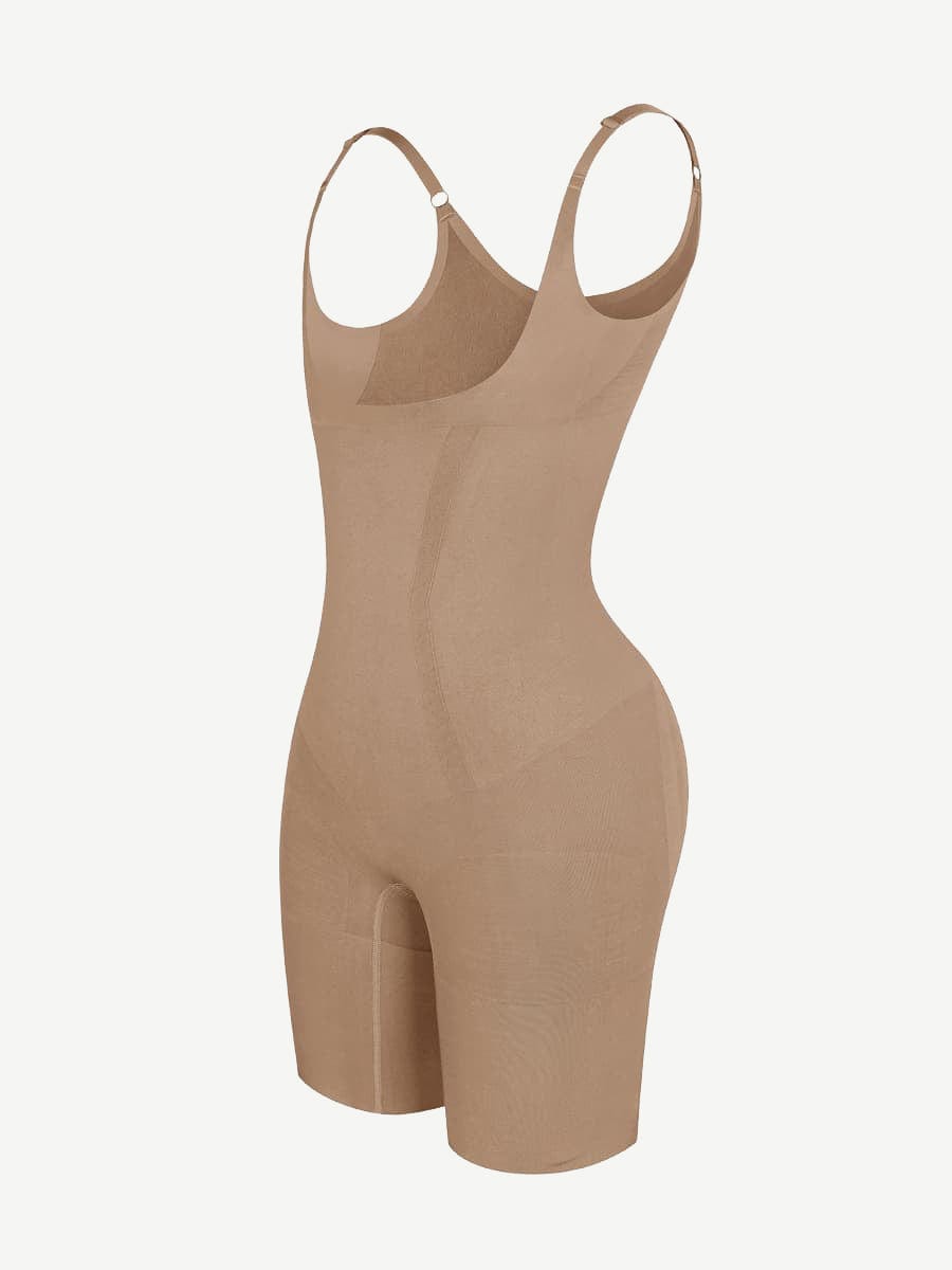 Seamless Open-Bust Bodysuit