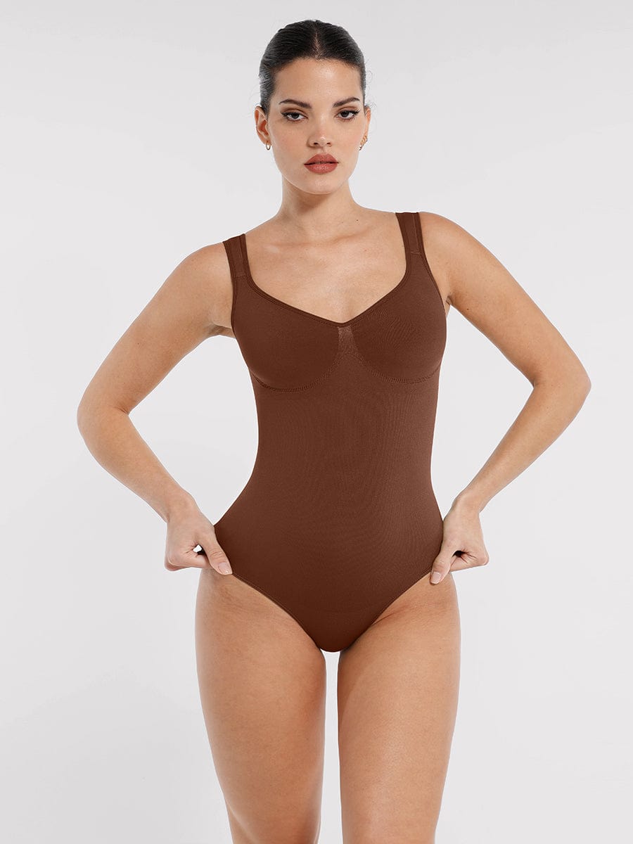 Seamless Diamond Neck Bodysuit