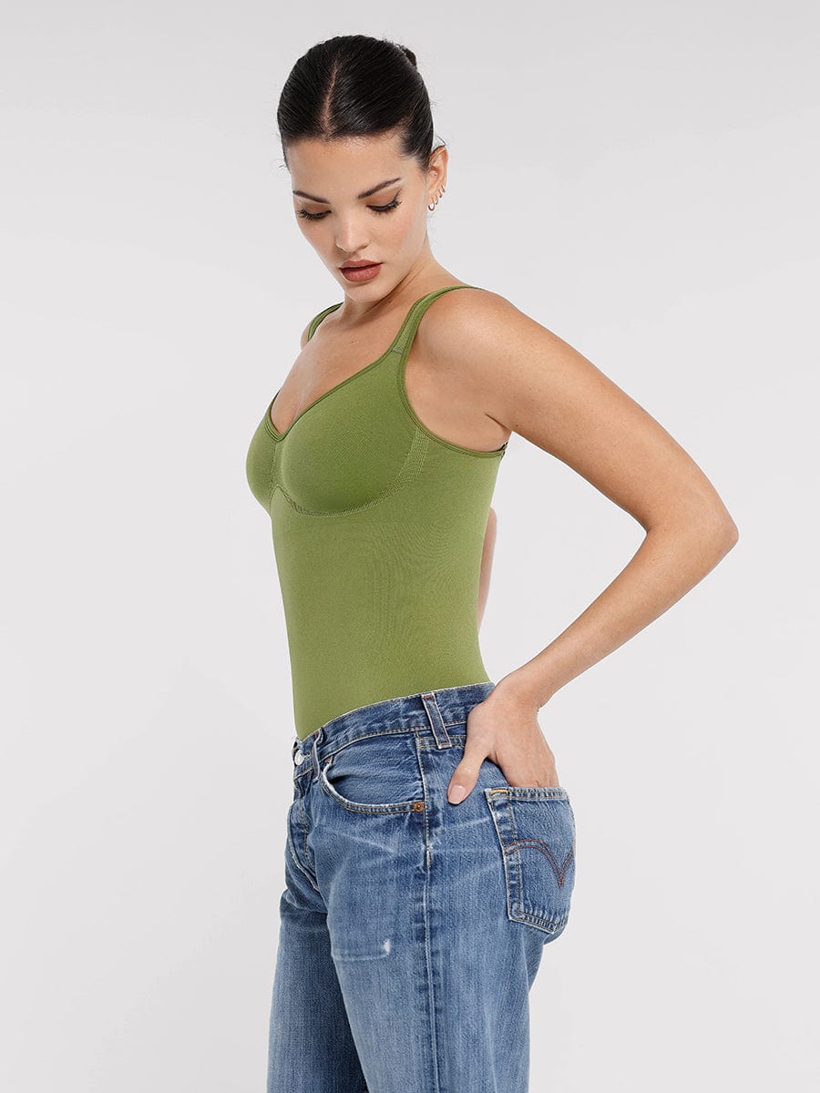 Seamless Diamond Neck Bodysuit