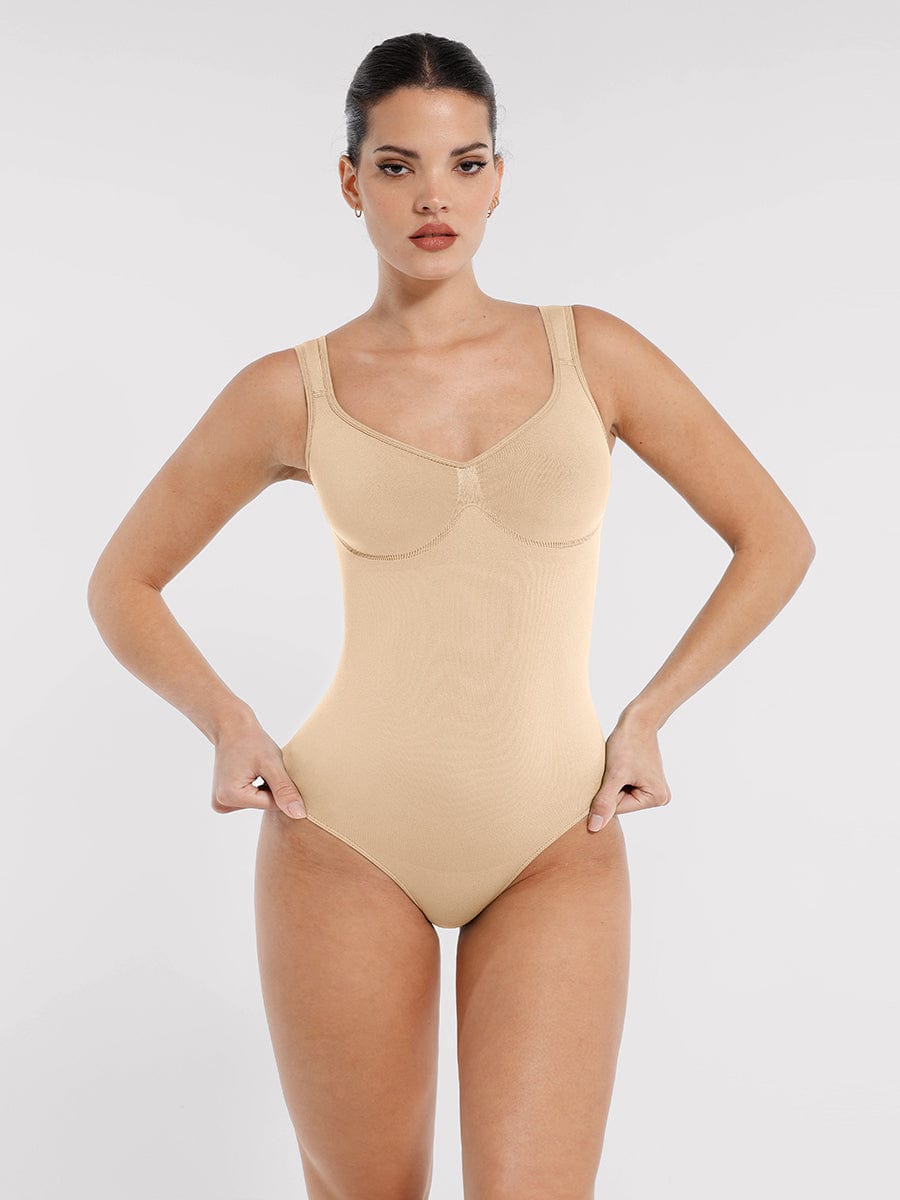 Seamless Diamond Neck Bodysuit