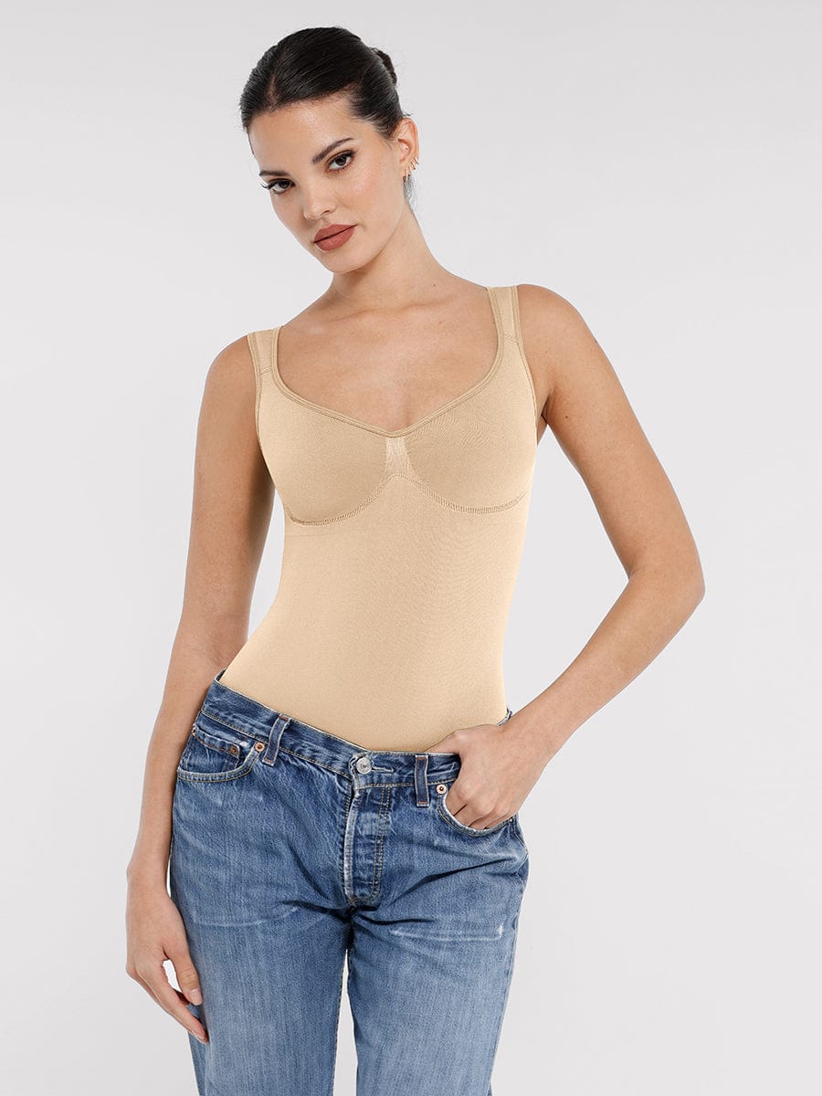 Seamless Diamond Neck Bodysuit