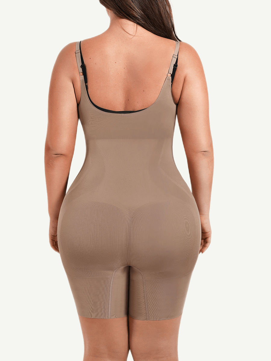 Seamless Open-Bust Bodysuit