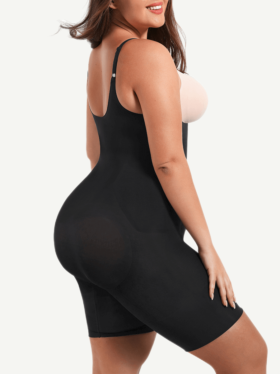 Seamless Open-Bust Bodysuit